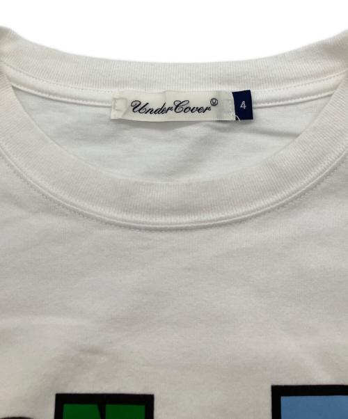UNDERCOVER（アンダーカバー）UNDERCOVER (アンダーカバー) ローズロゴプリントTシャツ ホワイト サイズ:4の古着・服飾アイテム