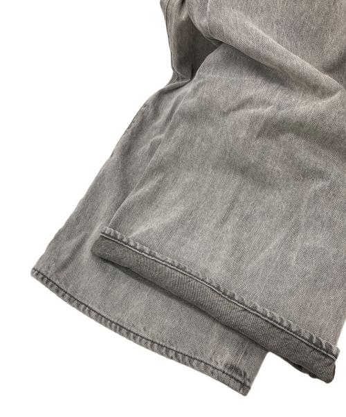 Lily Brown（リリーブラウン）Lily Brown (リリーブラウン) タックワイドデニムパンツ グレー サイズ:SIZE Sの古着・服飾アイテム