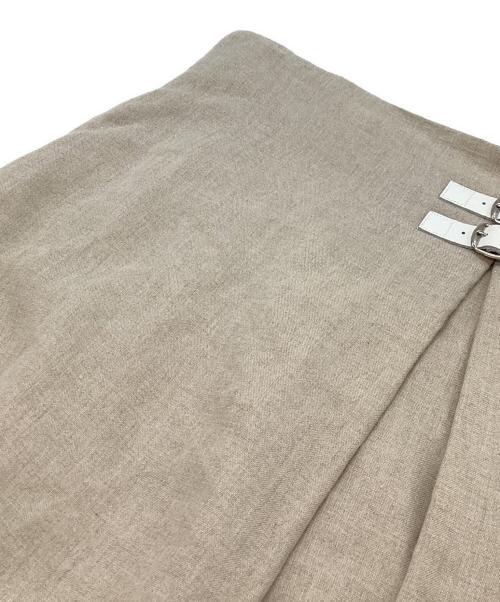 O'NEIL OF DUBLIN（オニールオブダブリン）O'NEIL OF DUBLIN (オニールオブダブリン) リネンラップスカート アイボリー サイズ:12の古着・服飾アイテム