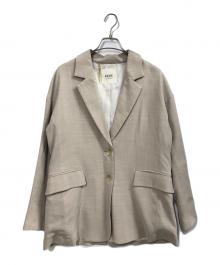 journal standard L'essage（ジャーナルスタンダード レサージュ）の古着「モスリンテーラードジャケット」｜ベージュ