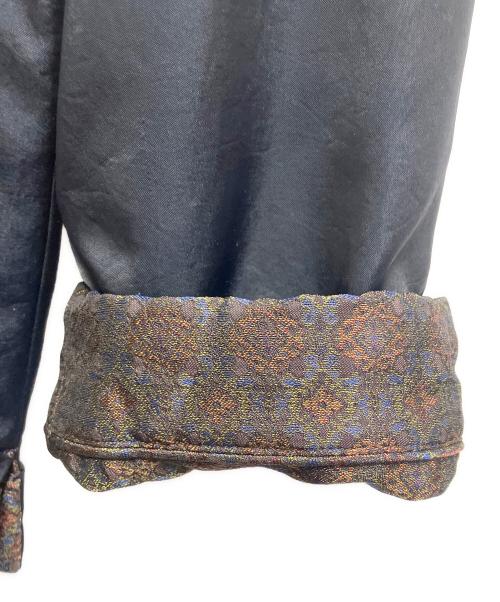 6(ROKU) BEAUTY&YOUTH（ロク ビューティーアンドユース）6(ROKU) BEAUTY&YOUTH (ロク ビューティーアンドユース) JACQUARD REVERSIBLE CHINA JACKET ネイビー サイズ:38の古着・服飾アイテム