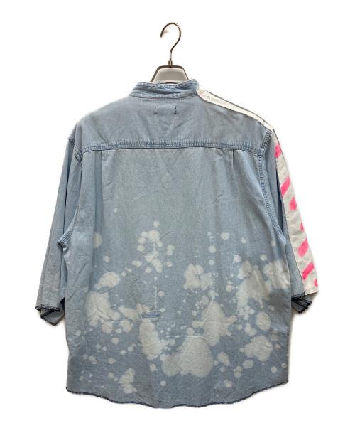 BONUM（ボナム）BONUM (ボナム) ケミカルウォッシュS/Sシャツ インディゴ サイズ:Freeの古着・服飾アイテム