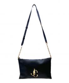 JIMMY CHOO（ジミーチュウ）の古着「チェーンショルダーバッグ」｜ブラック