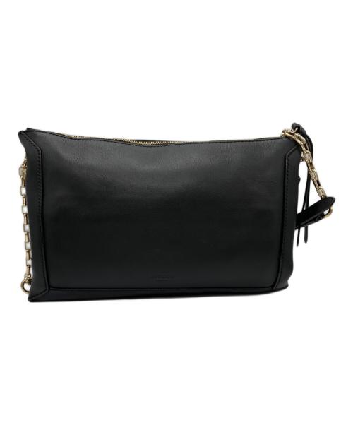 JIMMY CHOO（ジミーチュウ）JIMMY CHOO (ジミーチュウ) チェーンショルダーバッグ ブラックの古着・服飾アイテム