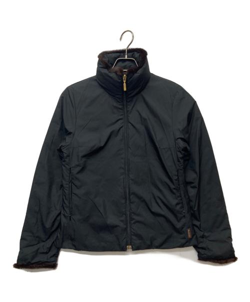 MONCLER（モンクレール）MONCLER (モンクレール) ミンクファーダウンジャケット ブラック サイズ:1の古着・服飾アイテム
