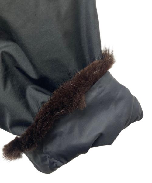 MONCLER（モンクレール）MONCLER (モンクレール) ミンクファーダウンジャケット ブラック サイズ:1の古着・服飾アイテム