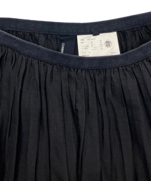 COMME des GARCONS tricot（コムデギャルソントリコ）COMME des GARCONS tricot (コムデギャルソントリコ) リネン混ギャザースカート ブラック サイズ:Ｓの古着・服飾アイテム