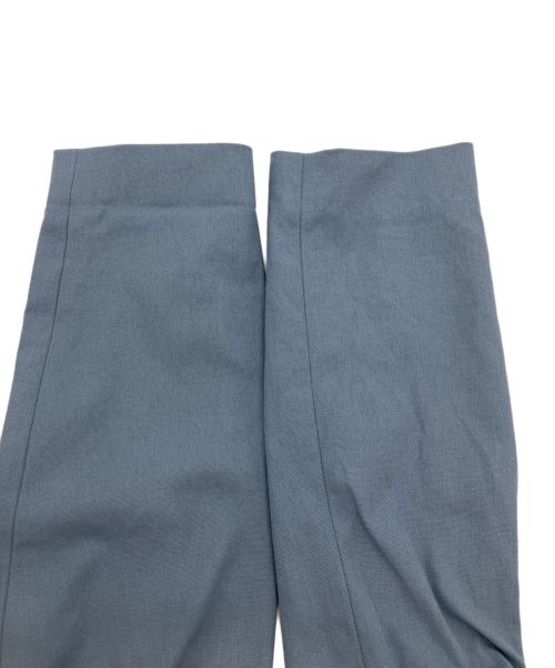 theory luxe（セオリーリュクス）theory luxe (セオリーリュクス) STRETCH OXFORD JACKET　ストレッチオックスフォードジャケット　ノーカラージャケット  ブルー サイズ:42の古着・服飾アイテム