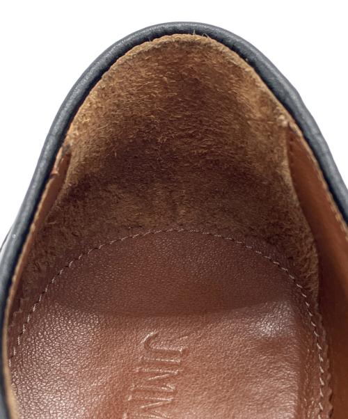 JIMMY CHOO（ジミーチュウ）JIMMY CHOO (ジミーチュウ) スタッズレースアップシューズ ブラック サイズ:41の古着・服飾アイテム