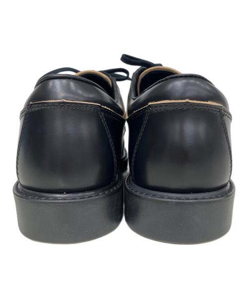 COMME des GARCONS HOMME PLUS（コムデギャルソンオムプリュス）COMME des GARCONS HOMME PLUS (コムデギャルソンオムプリュス) メタルプレートレザーシューズ ブラック サイズ:26㎝の古着・服飾アイテム