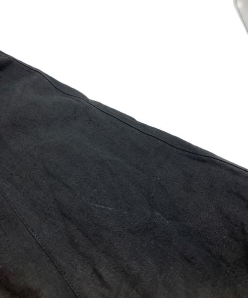 INSCRIRE（アンスクリア）INSCRIRE (アンスクリア) リネンフレアスカート ブラック サイズ:36の古着・服飾アイテム