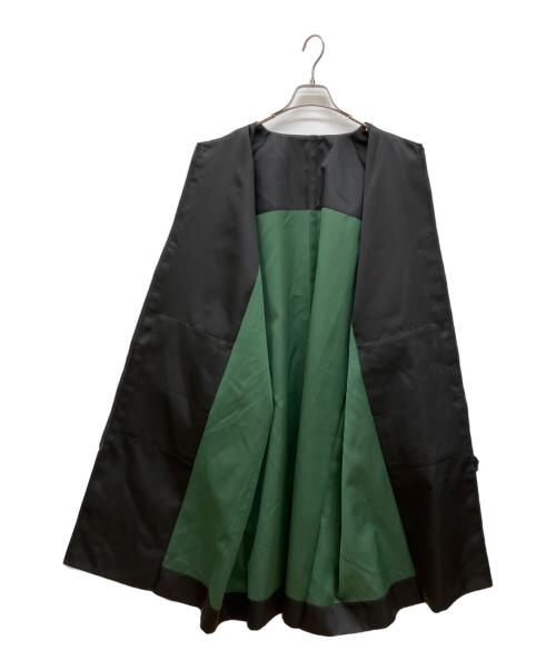 132 5. ISSEY MIYAKE（132 5. イッセイ ミヤケ）132 5. ISSEY MIYAKE (132 5. イッセイ ミヤケ) ポリエステルノーカラーコート ブラック サイズ:3の古着・服飾アイテム