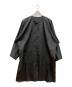 132 5. ISSEY MIYAKE（132 5. イッセイ ミヤケ）の古着「ポリエステルノーカラーコート」｜ブラック