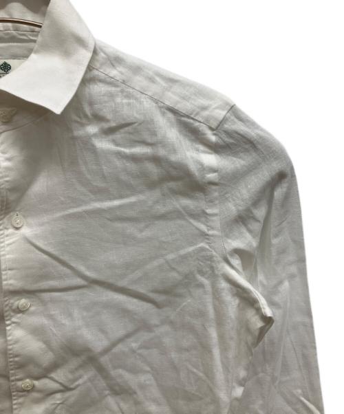 LUIGI BORRELLI（ルイジボレッリ）LUIGI BORRELLI (ルイジボレッリ) リネンシャツ ホワイト サイズ:37の古着・服飾アイテム
