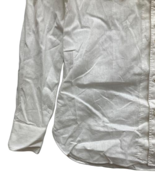 LUIGI BORRELLI（ルイジボレッリ）LUIGI BORRELLI (ルイジボレッリ) リネンシャツ ホワイト サイズ:37の古着・服飾アイテム