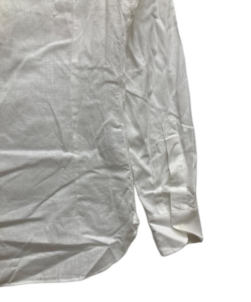 LUIGI BORRELLI（ルイジボレッリ）LUIGI BORRELLI (ルイジボレッリ) リネンシャツ ホワイト サイズ:37の古着・服飾アイテム