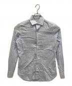 LUIGI BORRELLIルイジボレッリ）の古着「リネンシャツ」｜スカイブルー