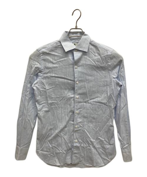 LUIGI BORRELLI（ルイジボレッリ）LUIGI BORRELLI (ルイジボレッリ) リネンシャツ スカイブルー サイズ:37の古着・服飾アイテム