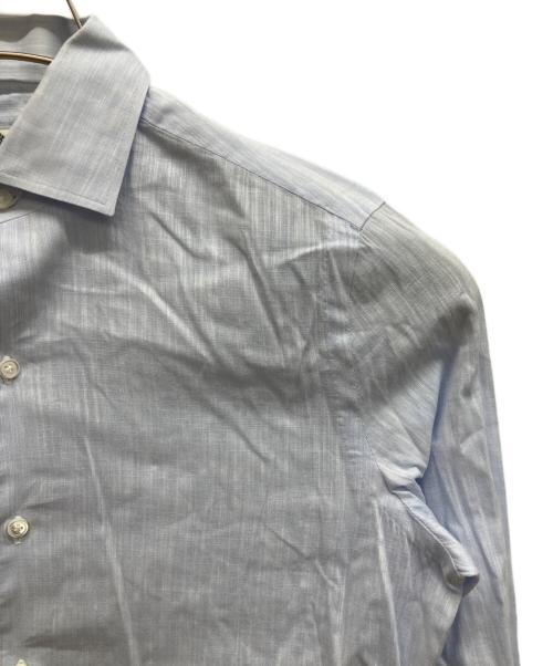 LUIGI BORRELLI（ルイジボレッリ）LUIGI BORRELLI (ルイジボレッリ) リネンシャツ スカイブルー サイズ:37の古着・服飾アイテム
