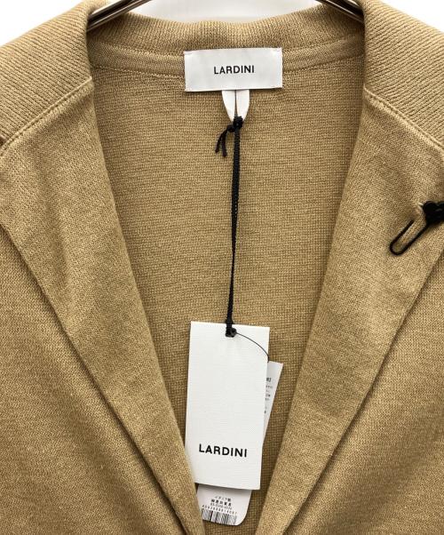 LARDINI（ラルディーニ）LARDINI (ラルディーニ) コットンミラノリブソリッドニットジャケット ベージュ サイズ:XSの古着・服飾アイテム