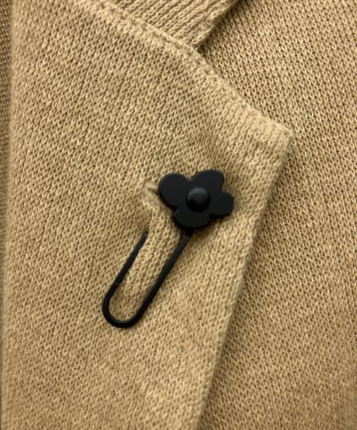 LARDINI（ラルディーニ）LARDINI (ラルディーニ) コットンミラノリブソリッドニットジャケット ベージュ サイズ:XSの古着・服飾アイテム