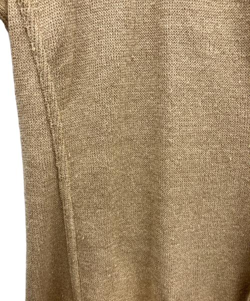 LARDINI（ラルディーニ）LARDINI (ラルディーニ) コットンミラノリブソリッドニットジャケット ベージュ サイズ:XSの古着・服飾アイテム