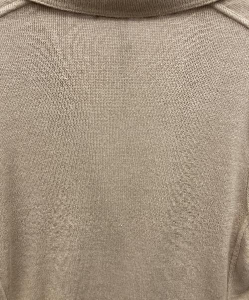 LARDINI（ラルディーニ）LARDINI (ラルディーニ) コットンミラノリブソリッドニットジャケット ベージュ サイズ:XSの古着・服飾アイテム