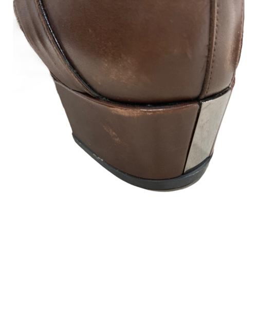 VERSACE（ヴェルサーチェ）VERSACE (ヴェルサーチェ) ショートブーツ ブラウン サイズ:44の古着・服飾アイテム