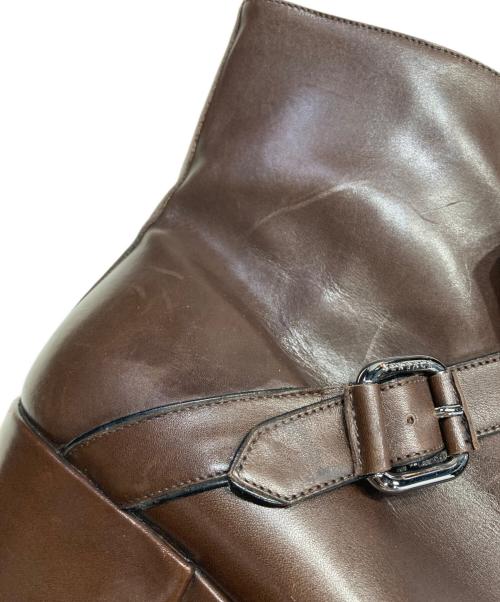 VERSACE（ヴェルサーチェ）VERSACE (ヴェルサーチェ) ショートブーツ ブラウン サイズ:44の古着・服飾アイテム