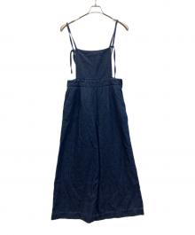 SACRA（サクラ）の古着「リネンコットンデニム サロペット」｜インディゴ