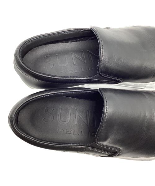 SUNNY PELLICO（サニーペリコー）SUNNY PELLICO (サニーペリコー) レザースリッポン ブラック サイズ:36の古着・服飾アイテム