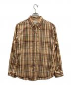 INDIVIDUALIZED SHIRTSインディビジュアライズドシャツ）の古着「ボタンダウンチェックシャツ」｜ベージュ