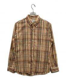 INDIVIDUALIZED SHIRTS（インディビジュアライズドシャツ）の古着「ボタンダウンチェックシャツ」｜ベージュ
