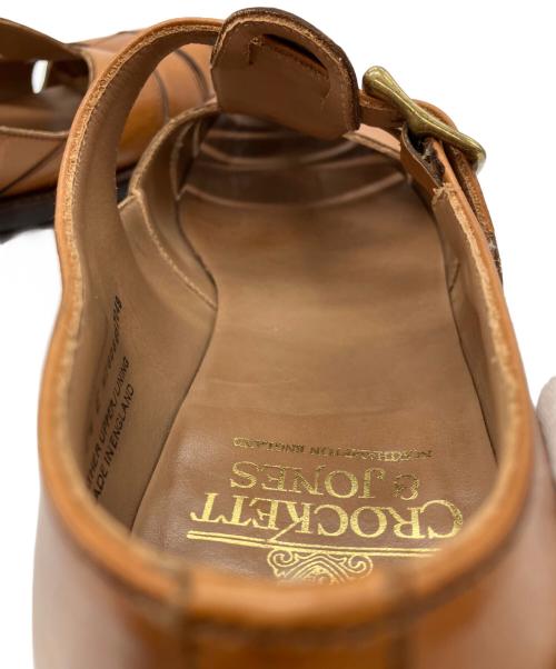 Crockett & Jones（クロケット＆ジョーンズ）Crockett & Jones (クロケット＆ジョーンズ) グルカサンダル　フィッシャーマンサンダル ブラウン サイズ:7.5の古着・服飾アイテム