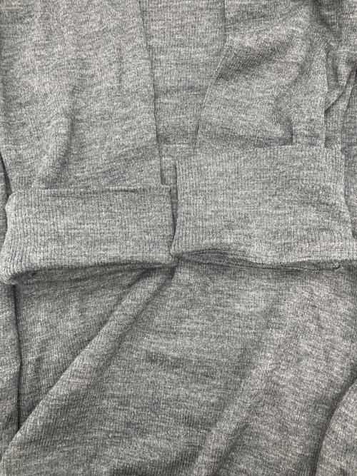 ebure（エブール）EBURE (エブール) ウールソフトテレコクルーネックフレアワンピース グレー サイズ:38の古着・服飾アイテム