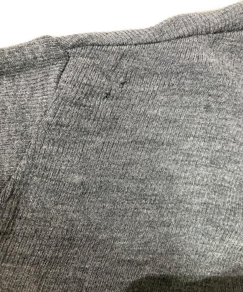 ebure（エブール）EBURE (エブール) ウールソフトテレコクルーネックフレアワンピース グレー サイズ:38の古着・服飾アイテム