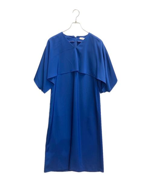 ADORE（アドーア）ADORE (アドーア) ストレッチツイルワンピース ブルー サイズ:38の古着・服飾アイテム