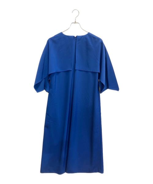 ADORE（アドーア）ADORE (アドーア) ストレッチツイルワンピース ブルー サイズ:38の古着・服飾アイテム