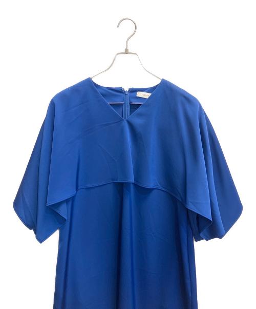 ADORE（アドーア）ADORE (アドーア) ストレッチツイルワンピース ブルー サイズ:38の古着・服飾アイテム