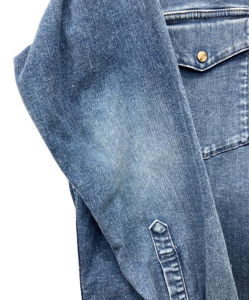 BIG JOHN（ビッグジョン）BIG JOHN (ビッグジョン) SURT (サート) ビンテージ加工デニムシャツ インディゴ サイズ:Freeの古着・服飾アイテム