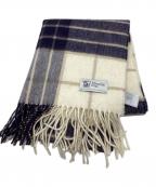 JOHNSTONS OF ELGINジョンストンズオブエルガン）の古着「カシミヤマフラー」｜ホワイト