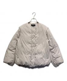 URBAN RESEARCH（アーバンリサーチ）の古着「マフラー付きノーカラーショートコクーンダウン」｜ベージュ