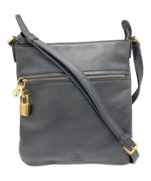 LOEWE（ロエベ）LOEWE (ロエベ) アナグラムショルダーバッグ ブラックの古着・服飾アイテム