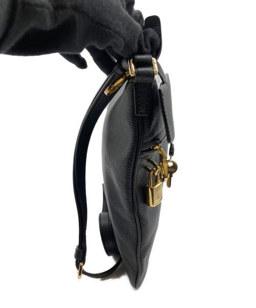 LOEWE（ロエベ）LOEWE (ロエベ) アナグラムショルダーバッグ ブラックの古着・服飾アイテム