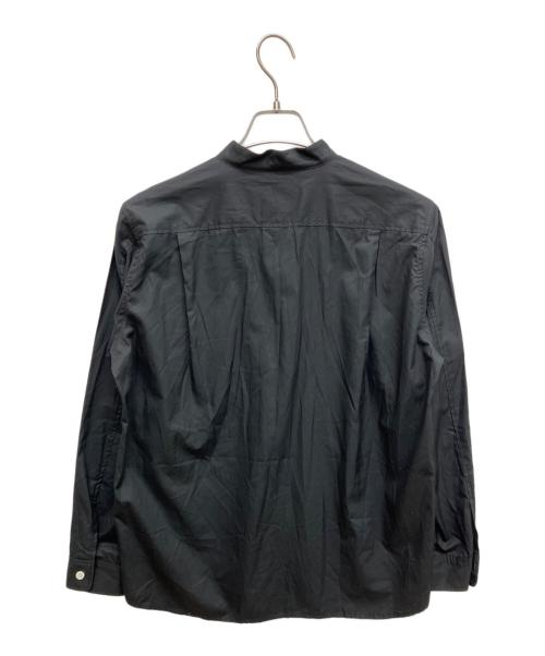 RE MADE IN TOKYO JAPAN（アールイーメイドイントウキョウジャパン）RE MADE IN TOKYO JAPAN (アールイーメイドイントウキョウジャパン) CHAMBRAY TWILL CPO SHIRT  シャンブレーツイルシーピーオーシャツ バンドカラーシャツ ブラック サイズ:Sの古着・服飾アイテム