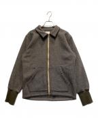 RE MADE IN TOKYO JAPANアールイーメイドイントウキョウジャパン）の古着「Wool Melton Zip Blouson」｜グレー