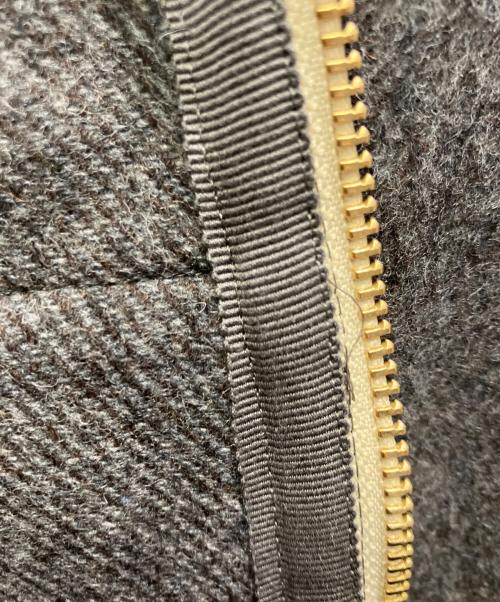 RE MADE IN TOKYO JAPAN（アールイーメイドイントウキョウジャパン）RE MADE IN TOKYO JAPAN (アールイーメイドイントウキョウジャパン) Wool Melton Zip Blouson グレー サイズ:Sの古着・服飾アイテム