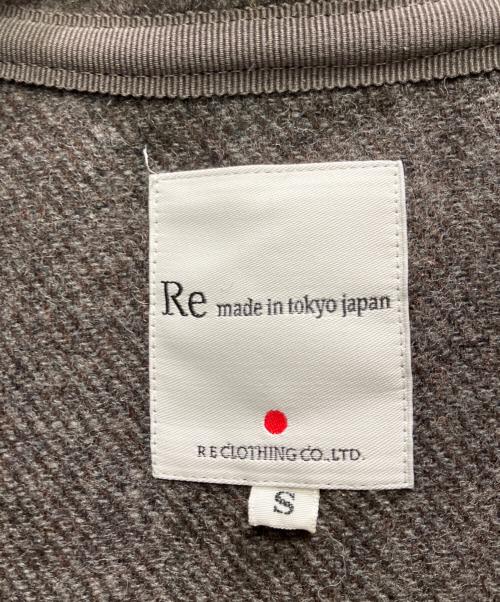 RE MADE IN TOKYO JAPAN（アールイーメイドイントウキョウジャパン）RE MADE IN TOKYO JAPAN (アールイーメイドイントウキョウジャパン) Wool Melton Zip Blouson グレー サイズ:Sの古着・服飾アイテム