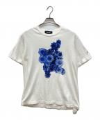 WILDSIDE YOHJI YAMAMOTOワイルドサイド ヨウジ ヤマモト）の古着「Flower T-shirt　フラワーTシャツ　プリントTシャツ」｜ホワイト