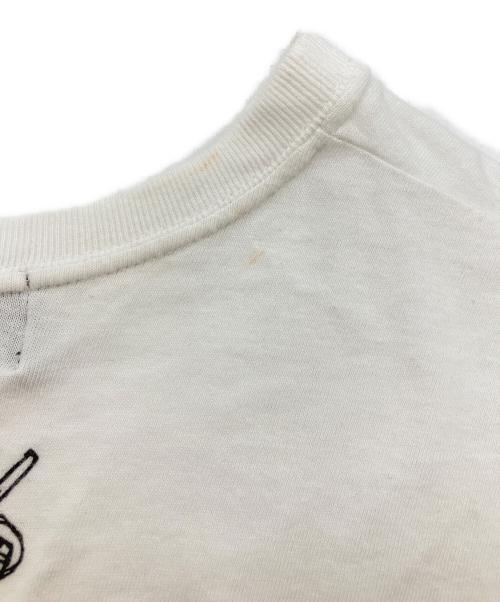WILDSIDE YOHJI YAMAMOTO（ワイルドサイド ヨウジ ヤマモト）WILDSIDE YOHJI YAMAMOTO (ワイルドサイド ヨウジ ヤマモト) Flower T-shirt　フラワーTシャツ　プリントTシャツ ホワイト サイズ:3の古着・服飾アイテム